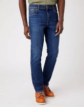 Wrangler Texas Slim Męskie Spodnie Jeansowe Blue Nun W12SU825I 112320083